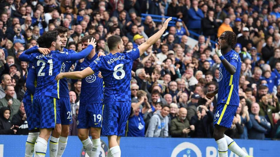 Festejo del Chelsea ante el Norwich por la Premier League, AGENCIA EFE