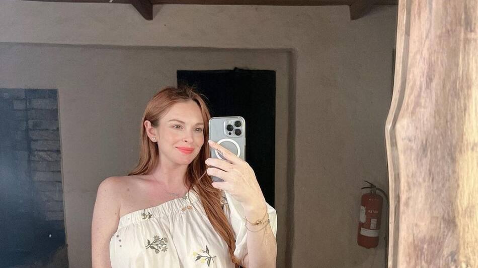 Lindsay Lohan se convirtió en madre por primera vez. Foto: Instagram.