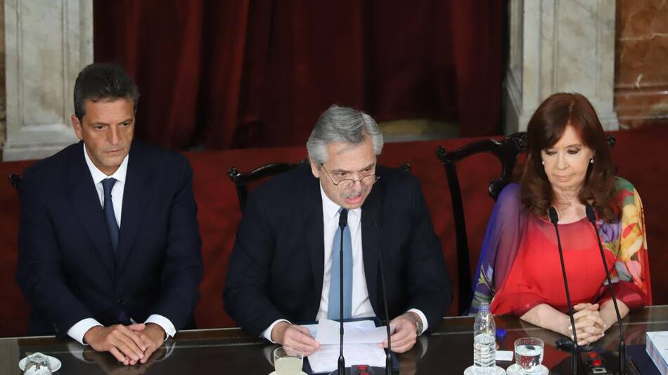 Alberto Fernández en apertura de sesiones ordinarias, AGENCIA NA