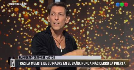 Humberto Tortonese habló sobre la muerte de su madre. Foto: captura Telefe.