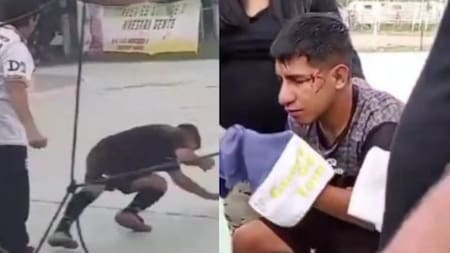 Frente a nenes de 11 años, un DT de baby fútbol noqueó a un árbitro en pleno partido