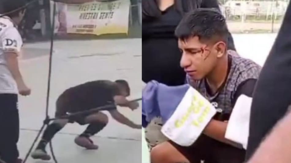 Golpiza en Virrey del Pino. Foto: captura video