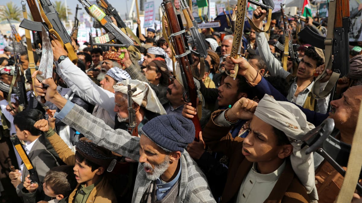 Hutíes del Yemen. Foto: Reuters/Khaled Abdullah
