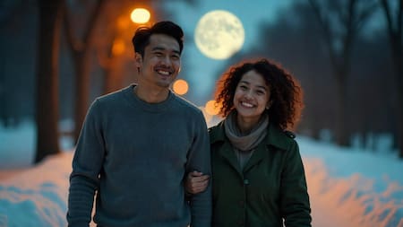 La energía de la luna llena puede abrir el camino a nuevos romances. Foto: Freepik AI.
