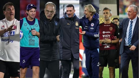 Entrenadores argentinos en la Copa América 2024.