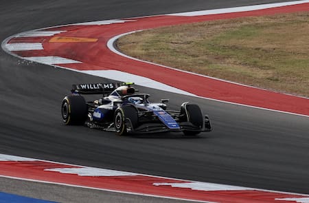 Franco Colapinto en el Gran Premio de Estados Unidos. Foto: Reuters