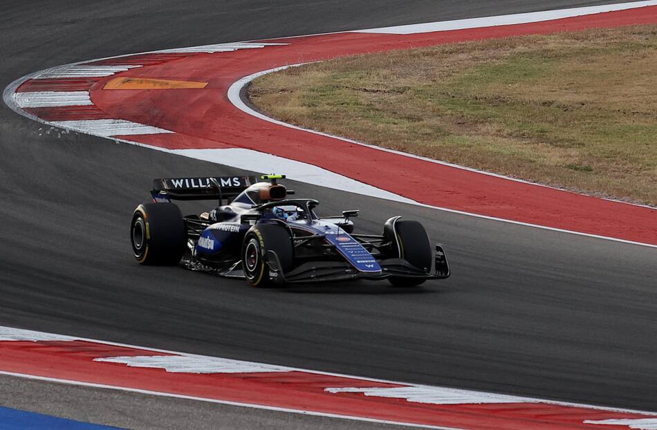 Franco Colapinto en el Gran Premio de Estados Unidos. Foto: Reuters
