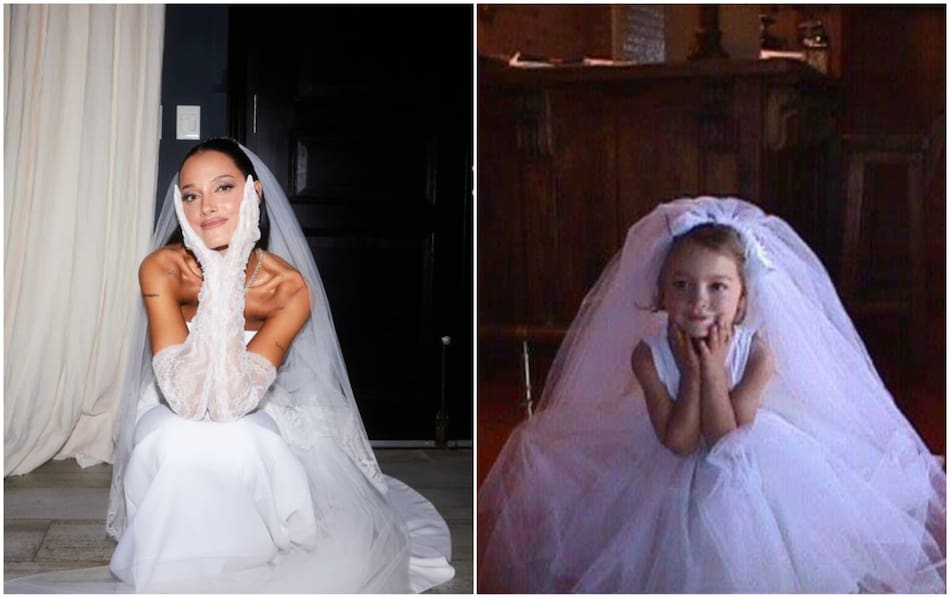 Oriana Sabatini cuando era pequeña. Fotos: Instagram.