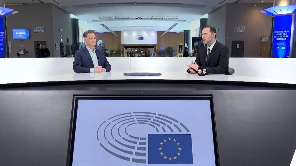 Jesús Carmona, director de Medios de la UE, y Federico Bisutti, director de Noticias de Canal 26
