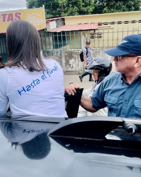 Machado junto a Milciades Ávila. Fuente: X