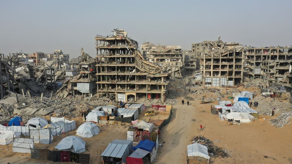 La Franja de Gaza hoy. Foto: Reuters/Amir Cohen.