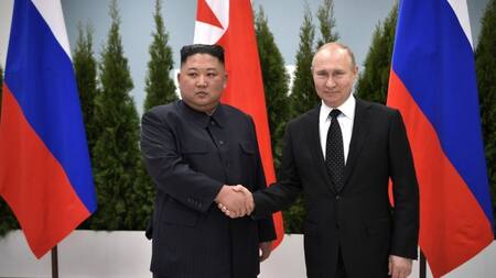 Vladimir Putin y Kim Jong-un