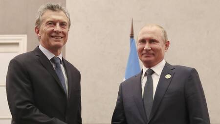 Cumbre del BRICS, Mauricio Macri y Vladimir Putin, NA