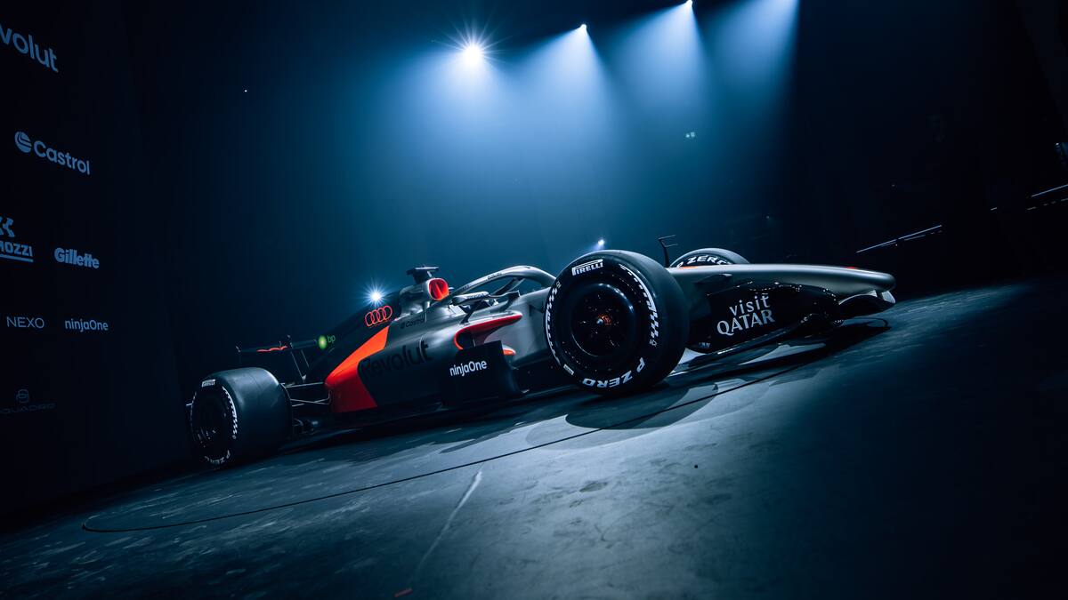 La presentación del Audi R26 para la próxima temporada de Fórmula 1.