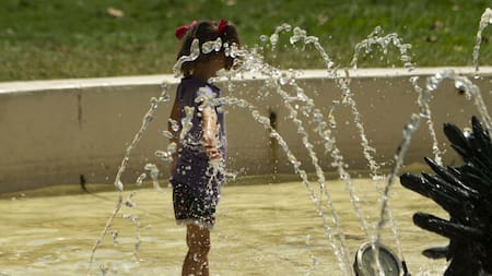 Ola de calor en Buenos Aires. Foto: Télam