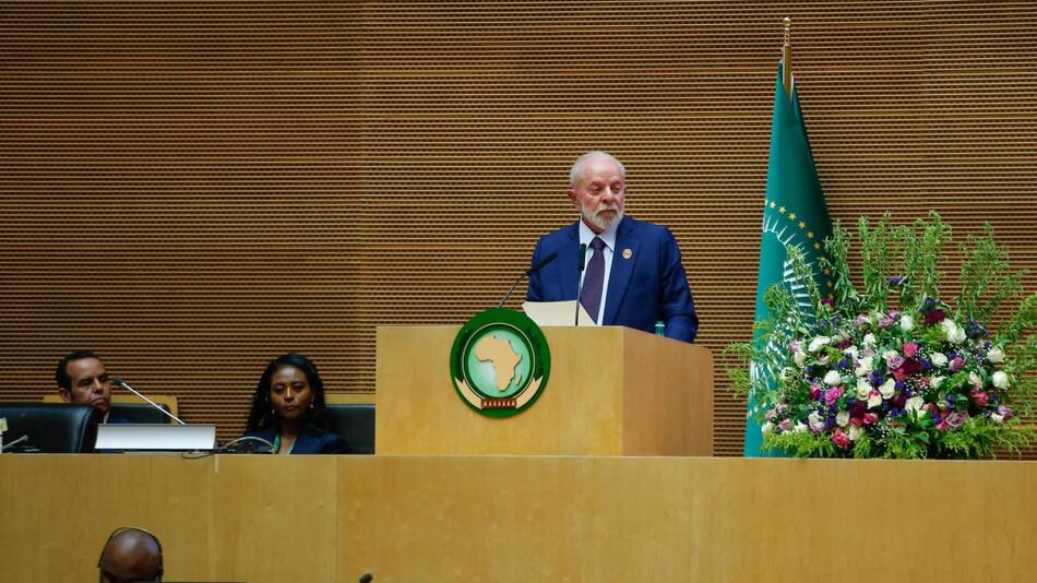 Lula da Silva en la cumbre de la Unión Africana. Foto: EFE.
