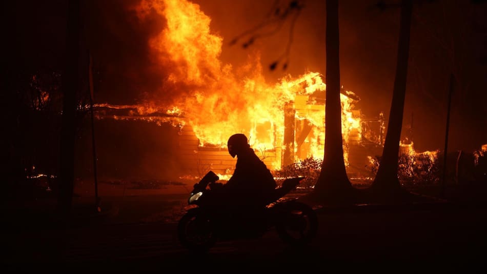 Incendios en Los Ángeles. Foto: EFE.