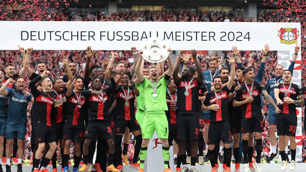 Bayer Leverkusen, campeón de la Bundesliga. Foto: REUTERS.