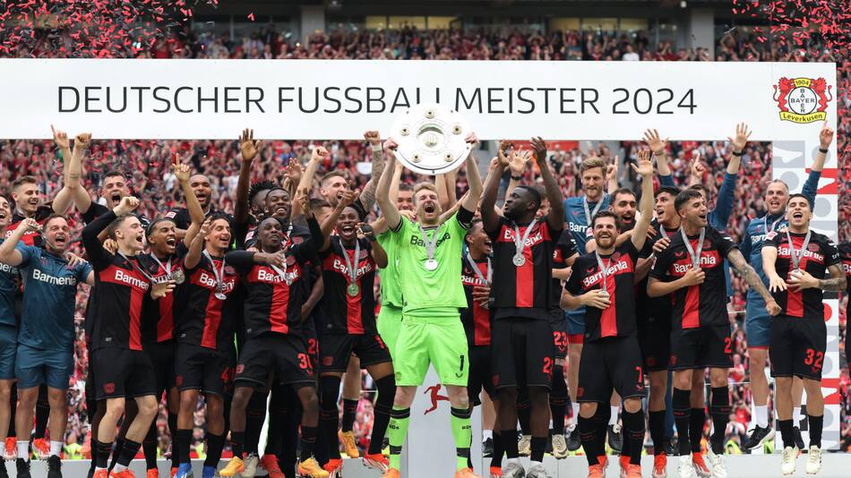 Bayer Leverkusen, campeón de la Bundesliga. Foto: REUTERS.