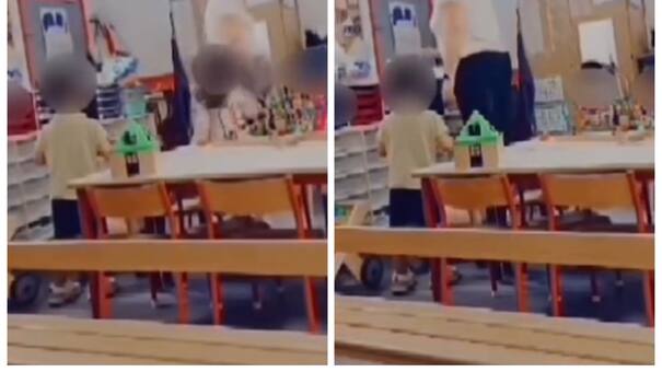 Horror en Francia: un video muestra a una profesora golpeando salvajemente a una niña