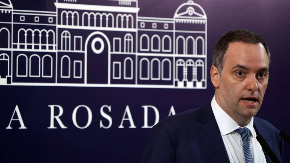 Vocero presidencial, Manuel Adorni. Foto: Télam.