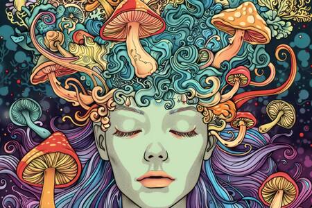 Psilocibina, DMT y otras terapias alternativas con psicodélicos. Foto: Freepik IA