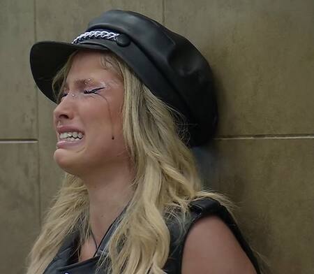 Lucía de Gran Hermano, emocionada por la visita de su novio Lauty Gram. Foto: Captura.