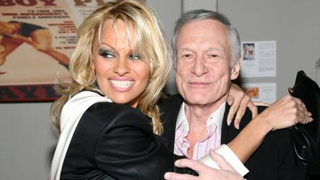 Pamela Anderson y Hugh Hefner