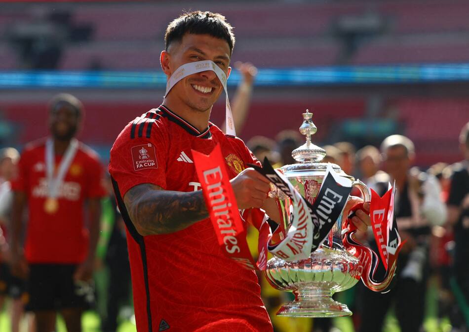 Lisandro Martínez, Manchester United. Foto: Reuters.