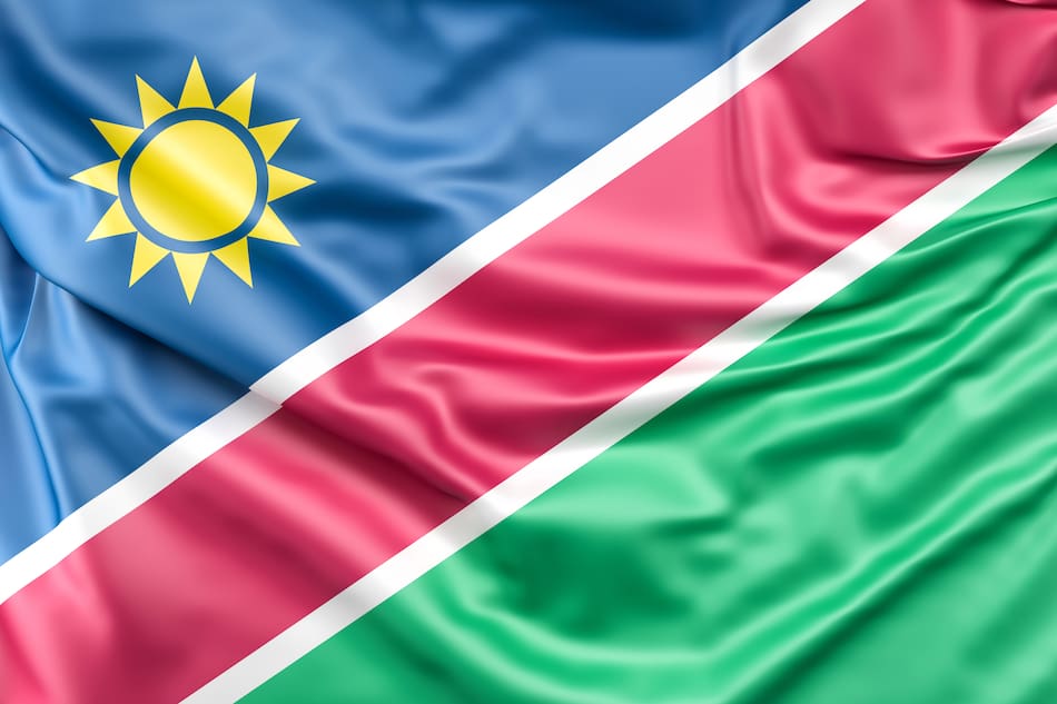 Bandera de Namibia.