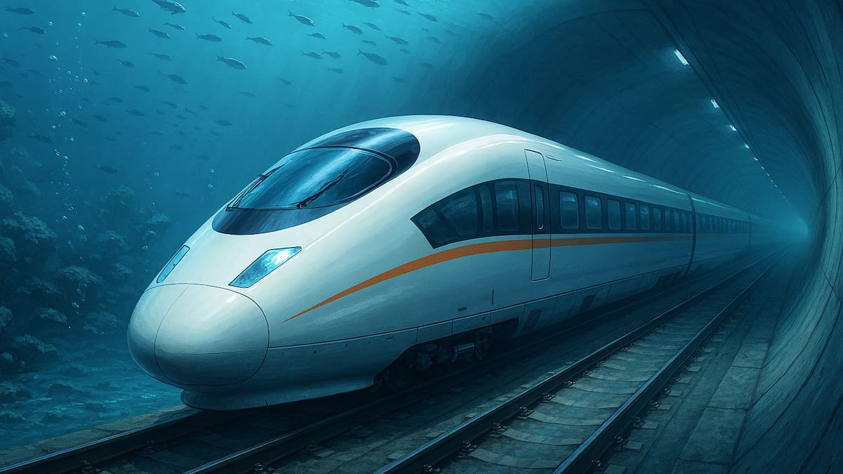 El tren bala submarino de 250 km/h: el nuevo megaproyecto que unirá dos ciudades en minutos