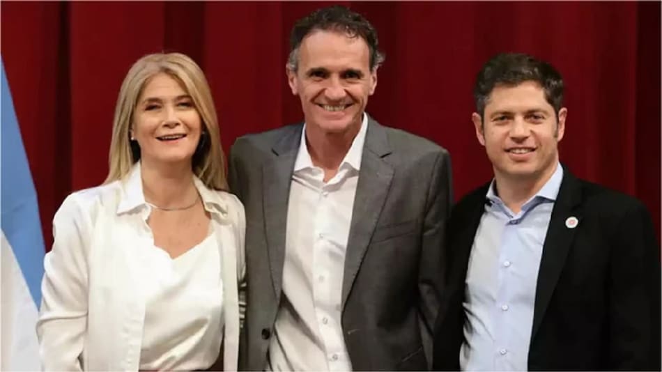 Verónica Magario, Gabriel Katopodis y Axel Kicillof