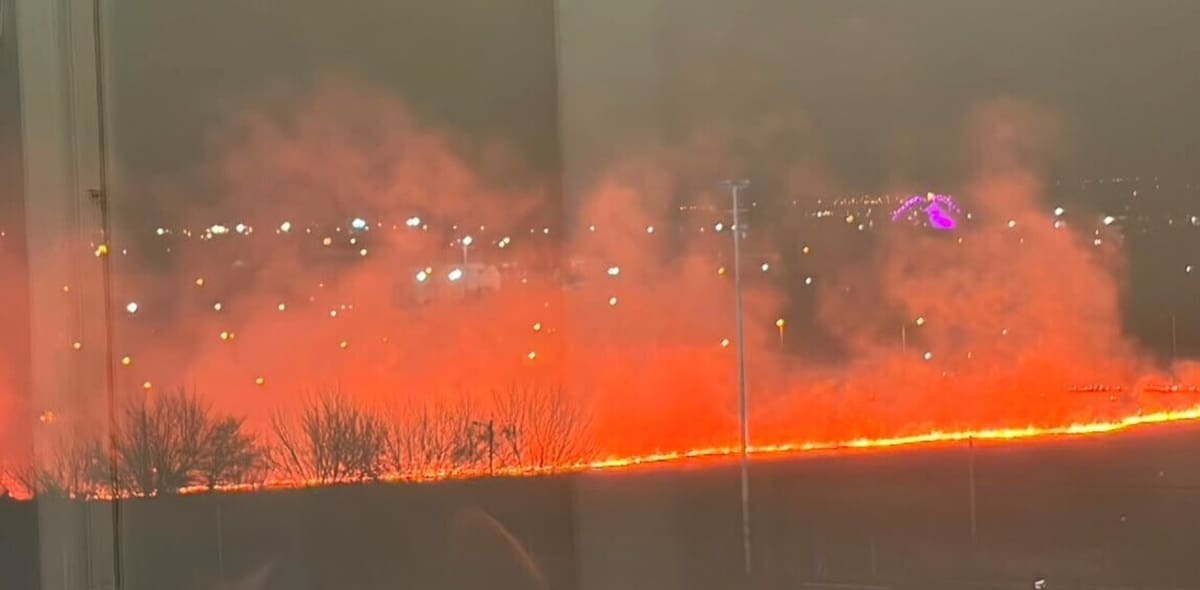 Incendios forestales en Salta durante el partido de River.
