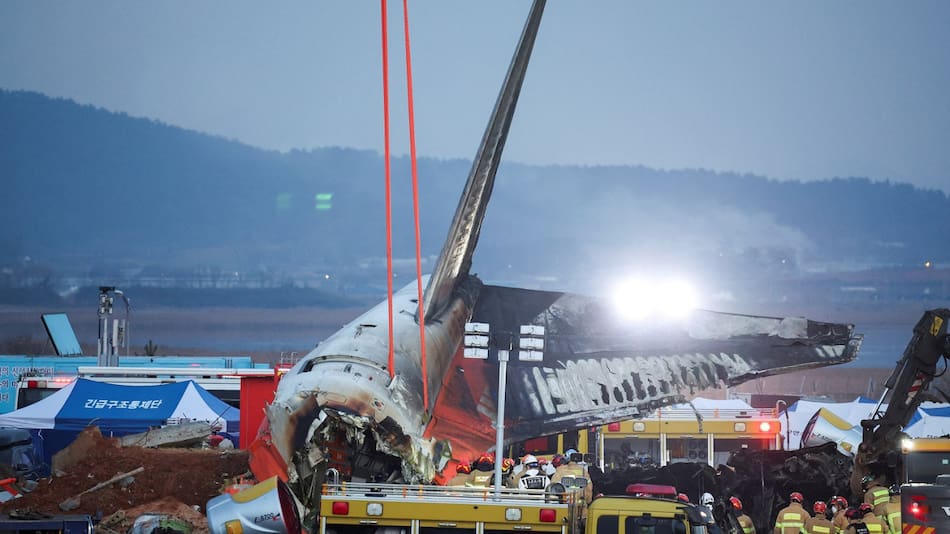 Accidente aéreo en Corea del Sur. Foto: Reuters.