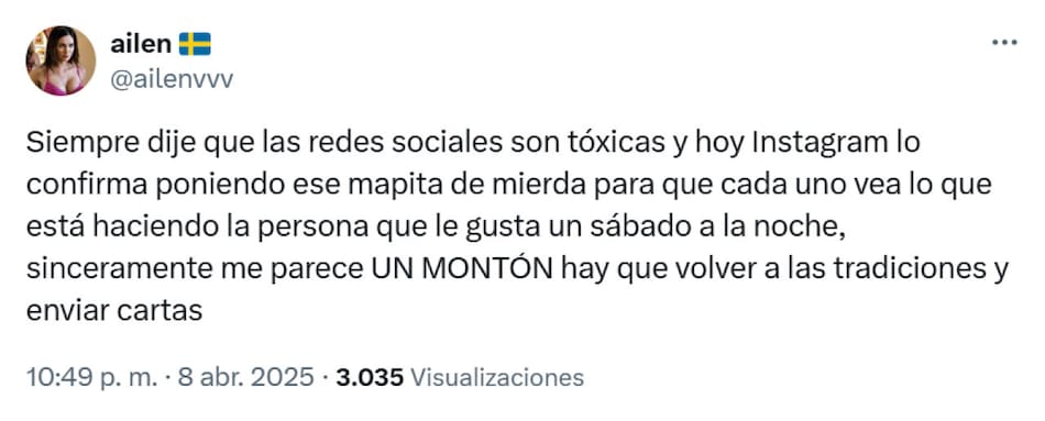 Las reacciones en la red social X.