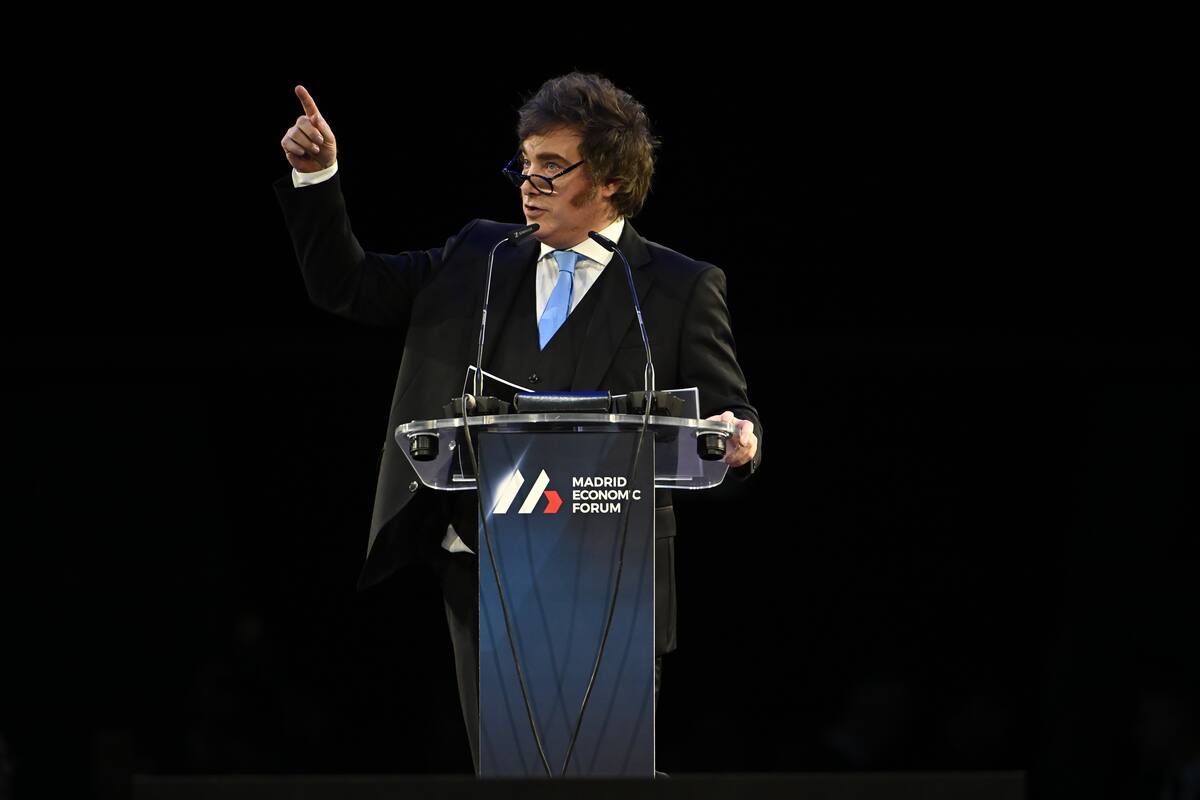 Javier Milei en el Foro Económico de Madrid