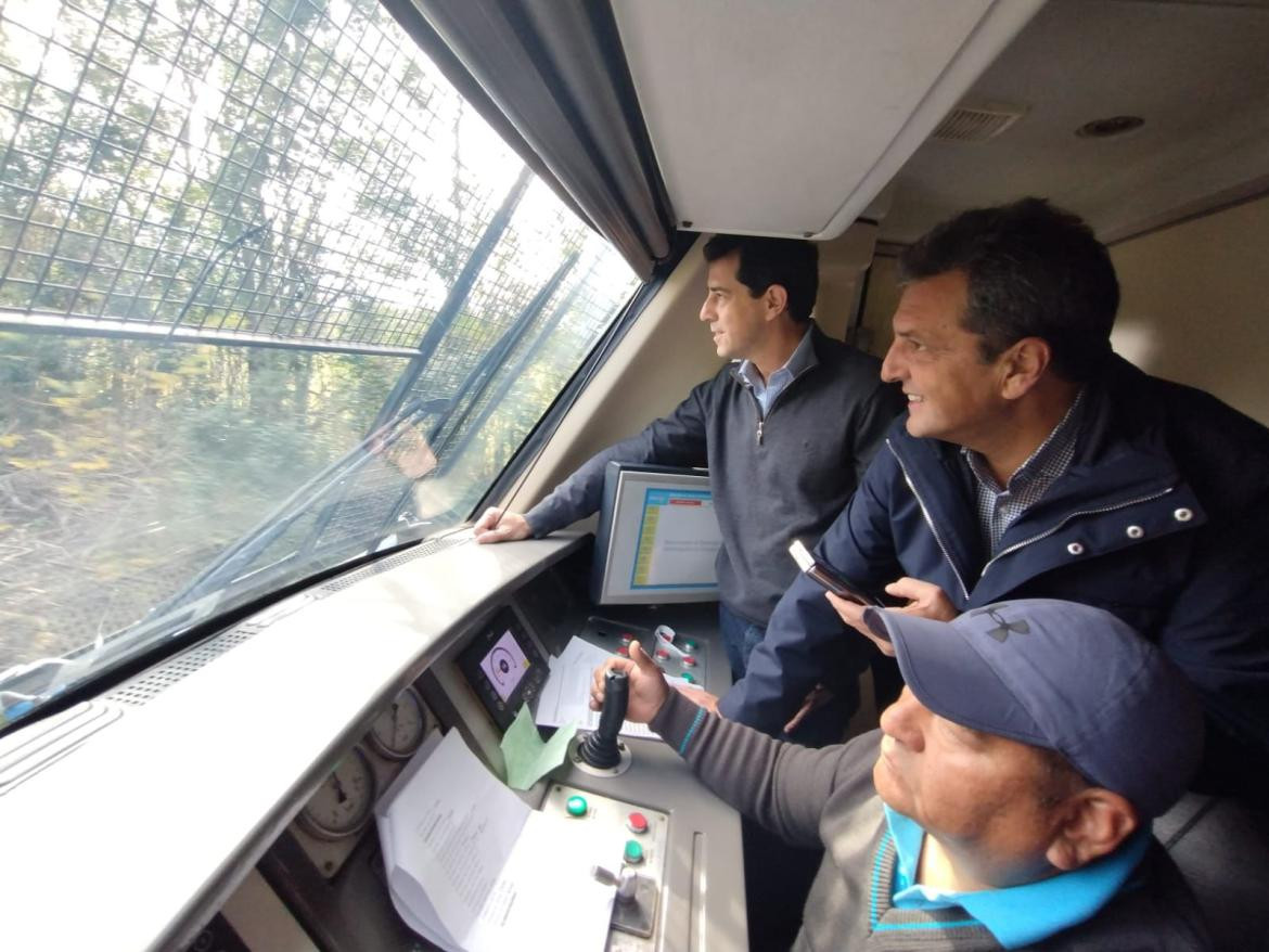 Pusieron en marcha el tren turístico que une Mercedes y Tomás Jofré. Foto: Télam