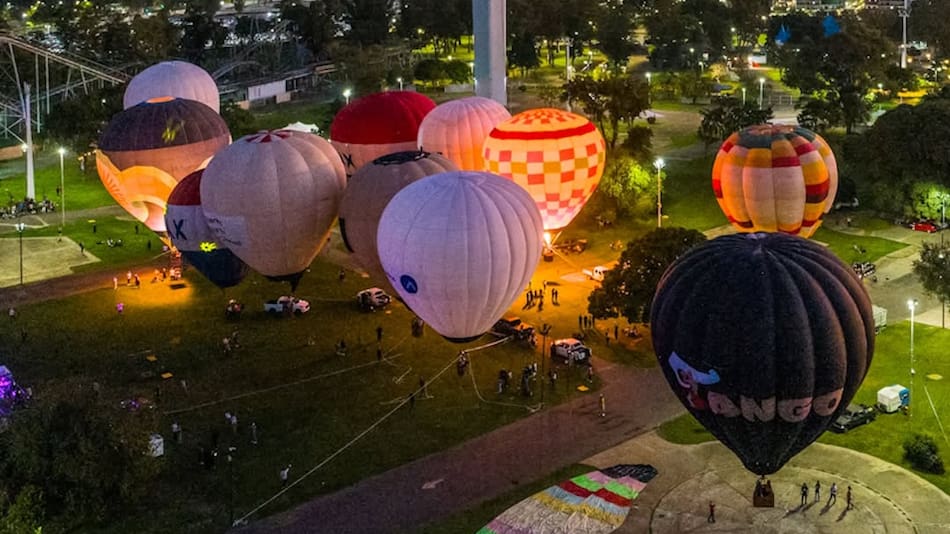 Buenos Aires Flota, el festval de globos aerostáticos.