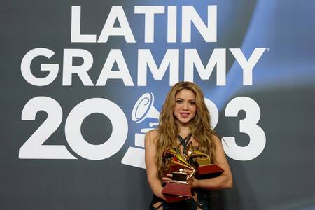 Shakira se llevó tres Latin Grammy. Foto: Reuters.