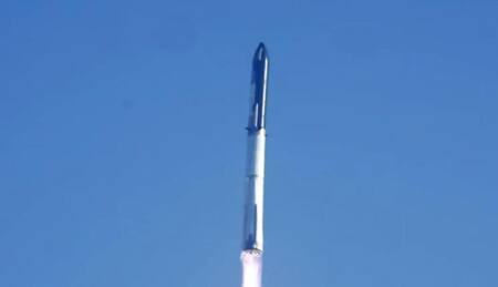 El cohete Starship de SpaceX explotó en el aire. Foto: Twitter Elon Musk