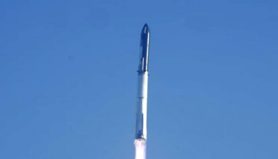 El cohete Starship de SpaceX explotó en el aire. Foto: Twitter Elon Musk