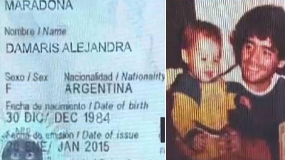 Damaris Alejandra Maradona, la supuesta hija de Diego Maradona