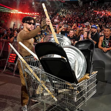 Bad Bunny tuvo algunas peleas en WWE.