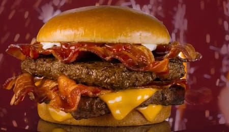 Hamburguesa. Foto: Instagram @wendys_ar