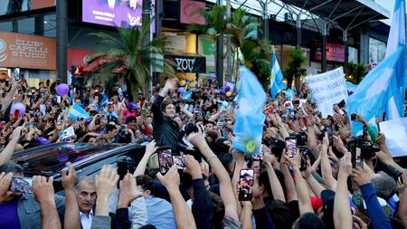 Acto de cierre de campaña de Javier Milei en Tucumán.