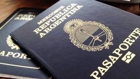 Pasaporte argentino.