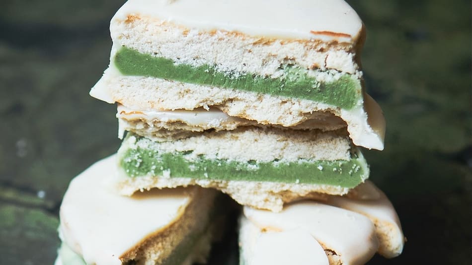 Pistacho y chocolate blanco, una combinación explosiva