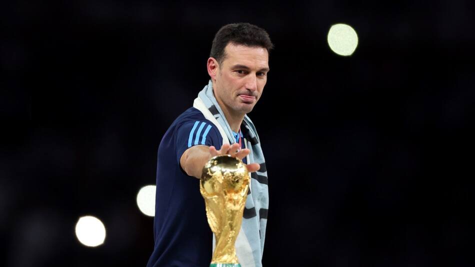 Lionel Scaloni, director técnico. Foto: EFE