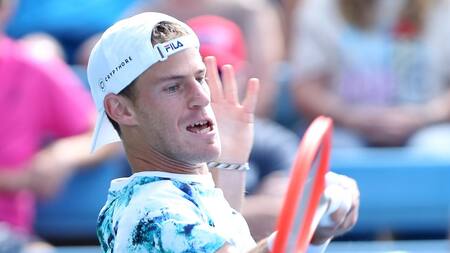 Diego Schwartzman en el Masters 1000 de Cincinnati. Foto: EFE.