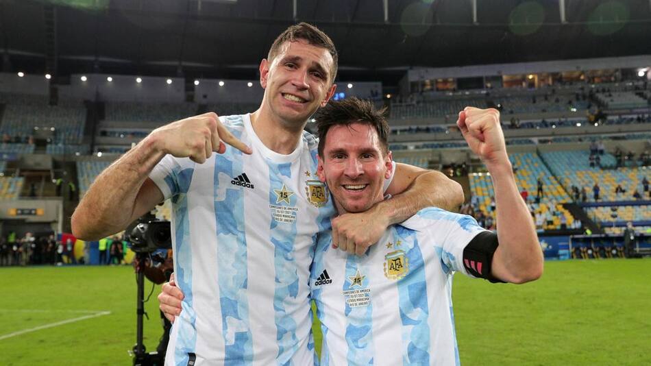 Emiliano Martínez y Lionel Messi, Copa América, NA